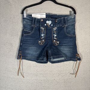 NWT Esmara Trachten Shorts Women’s Size 32x4 Oktoberfest Dirndl Denim